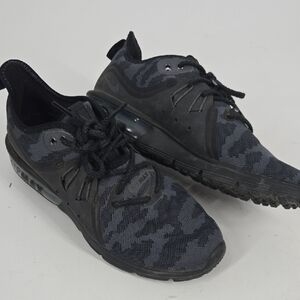 Men's Black Camouflage Sneakers